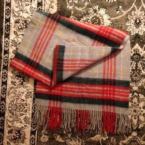 J. Crew Plaid Cashmere Scarf